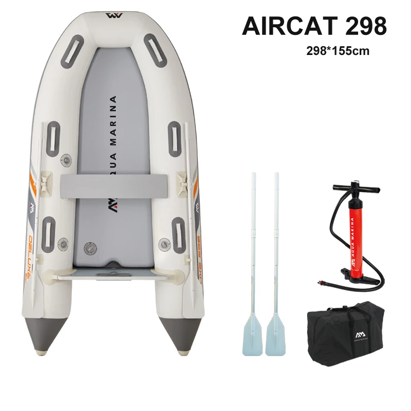 AQUA MARINA Inflatable Boat, 3 - Fishing Boat Aluminum ulasan dan harga